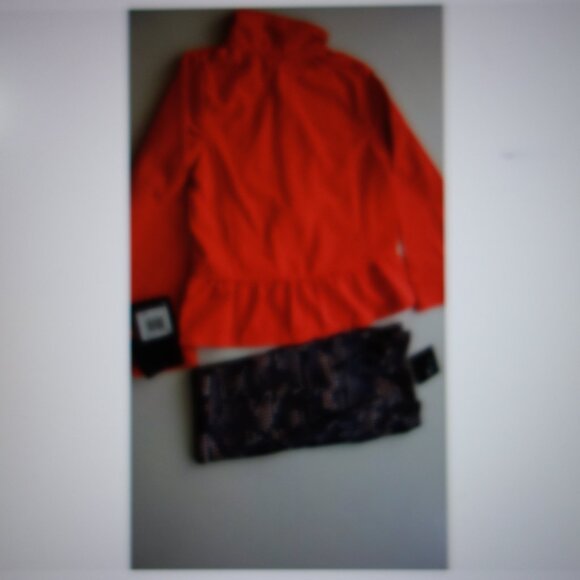 Nike Peplum-Hem Jacket & Dot Leggings 2 Pc Set Girls 6X Cool Gray $48 - Picture 4 of 6